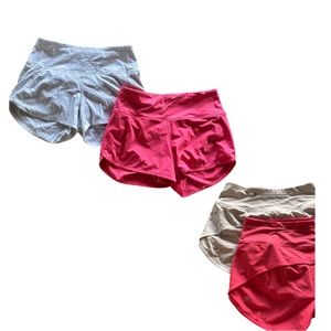 Pink & White Speed Up Shorts $35 a piece